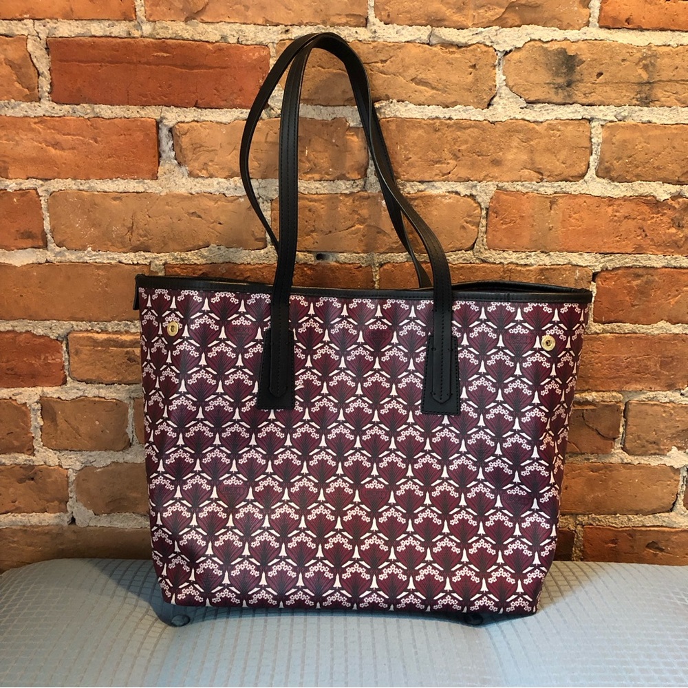 Liberty of London Iphis Little Marlborough Tote in Oxblood